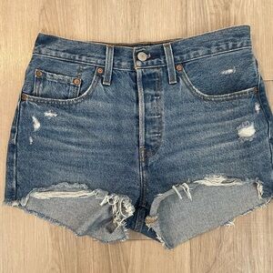 Distressed Denim Levi’s Shorts